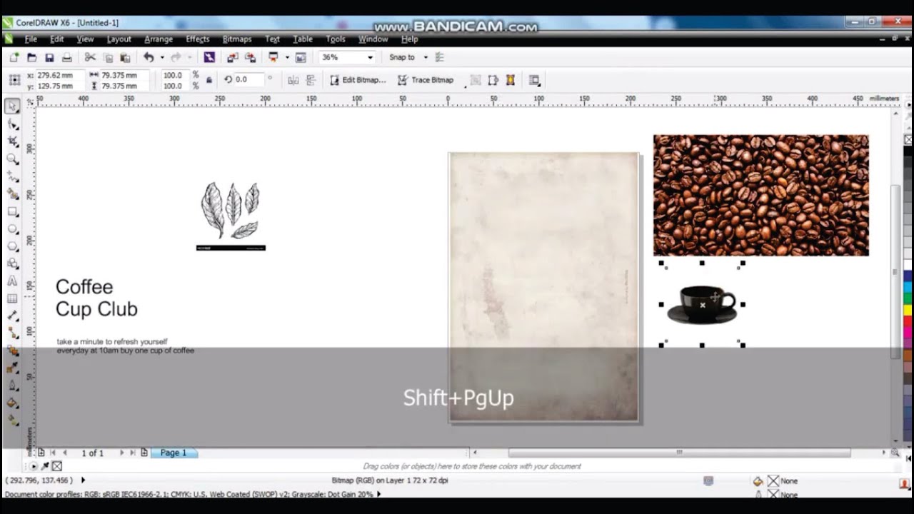 Excellent Coffee Posters- Learn corelDRAW with Ahsan Sabri