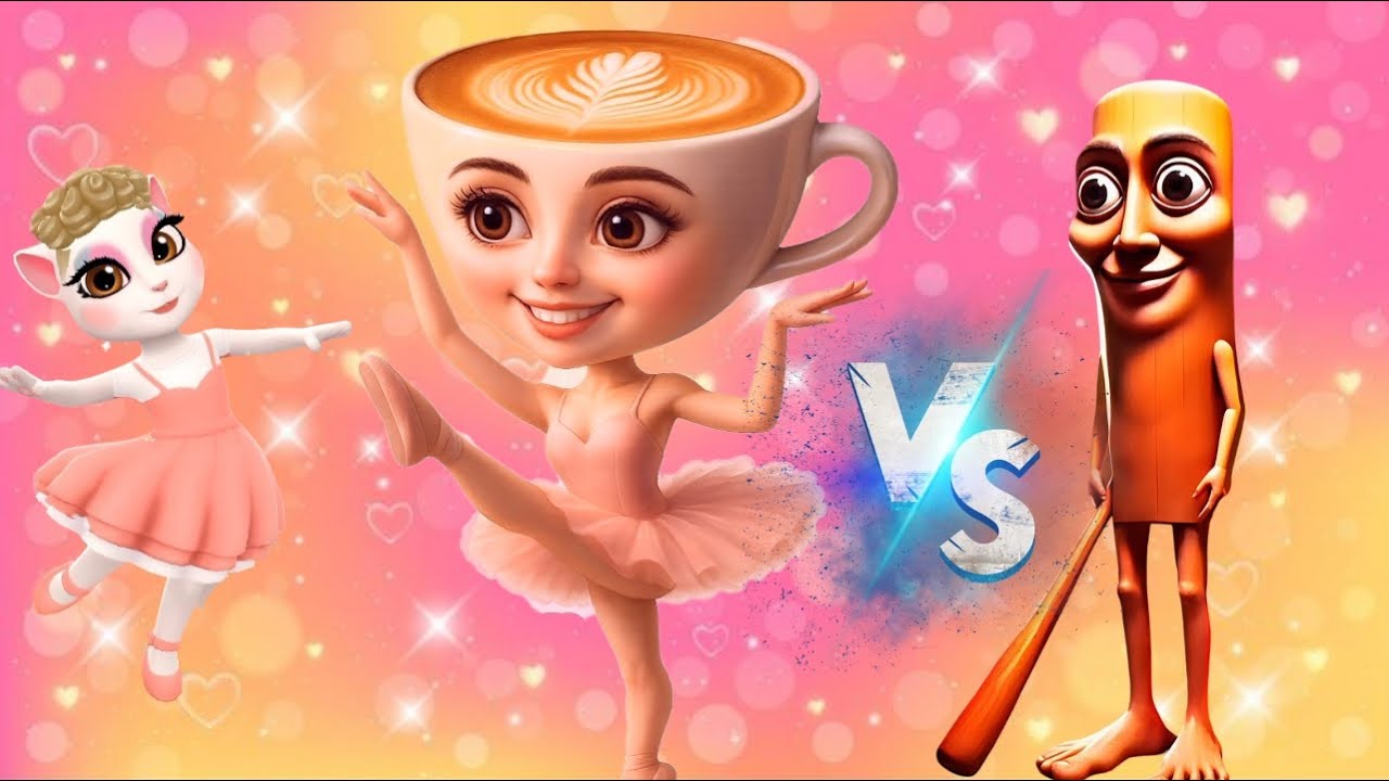 #Tum tum sahur balerina capuchina makeover my talking Angela 2 #tumtumsahur #mytalkingangela2