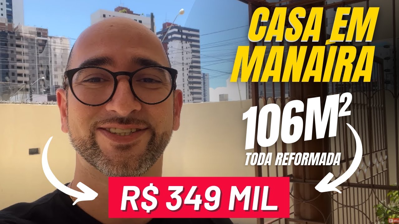 CASA em MANAÍRA 03 quartos TODA REFORMADA e COM VARANDA