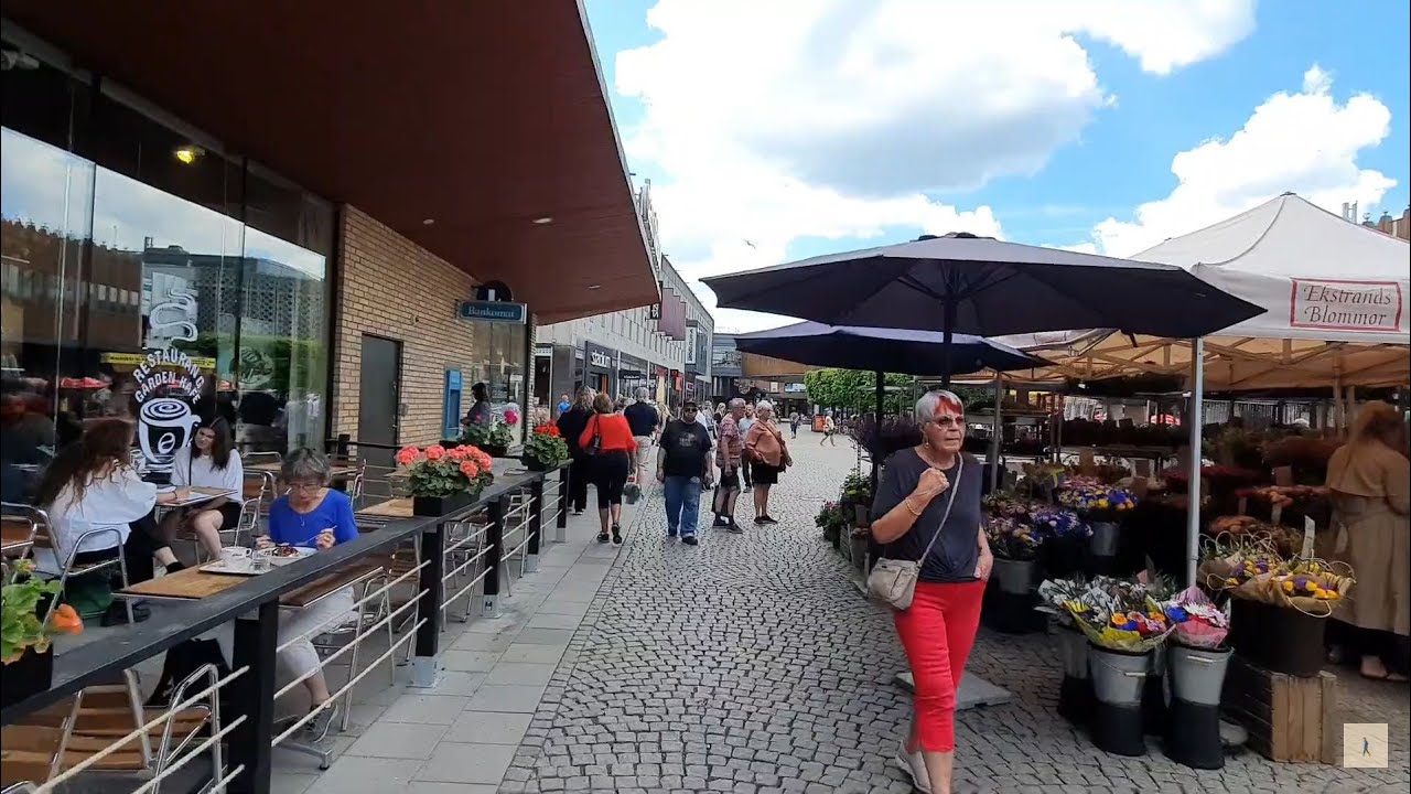 Sweden , Stockholm - walking inside Farsta Centrum (Mall) #112