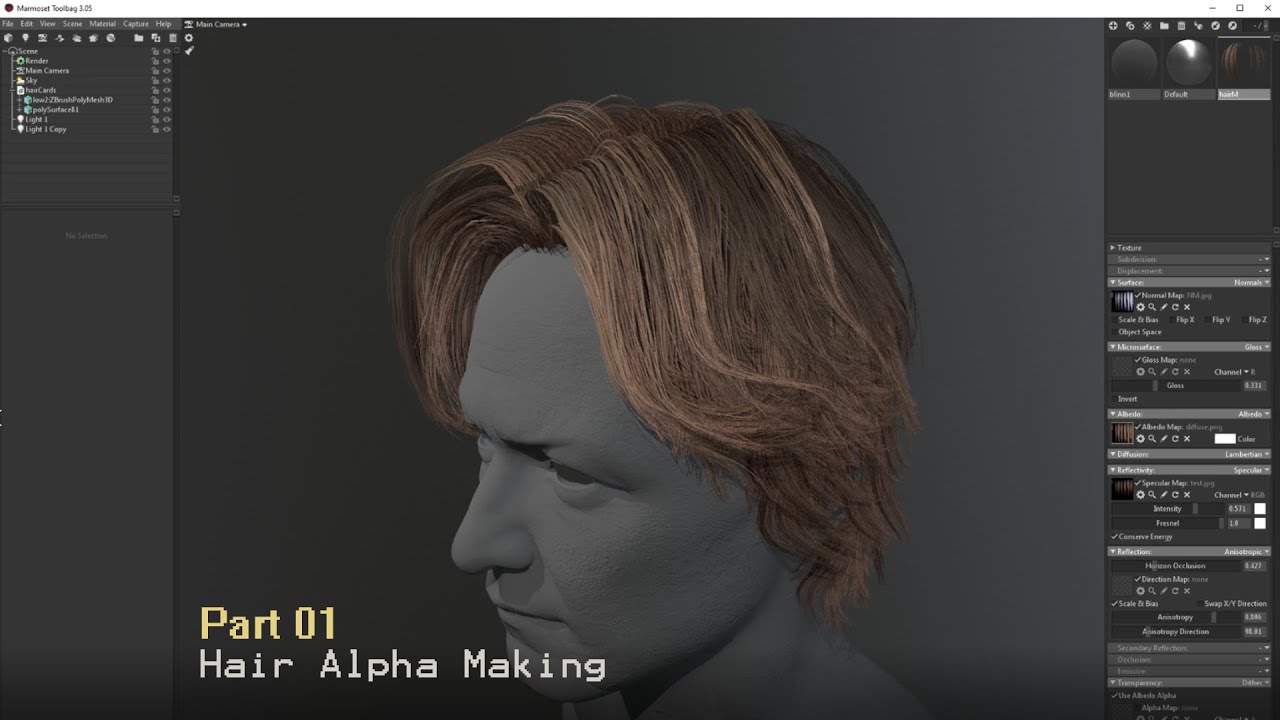 HairCardMaking Part01