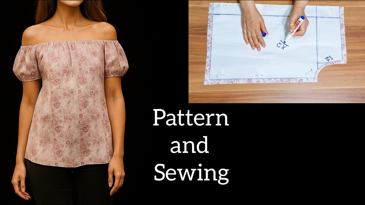 Sew a Trendy Blouse with Just One Meter of Fabric ✂️ (Simple and Easy, Even for Beginners)