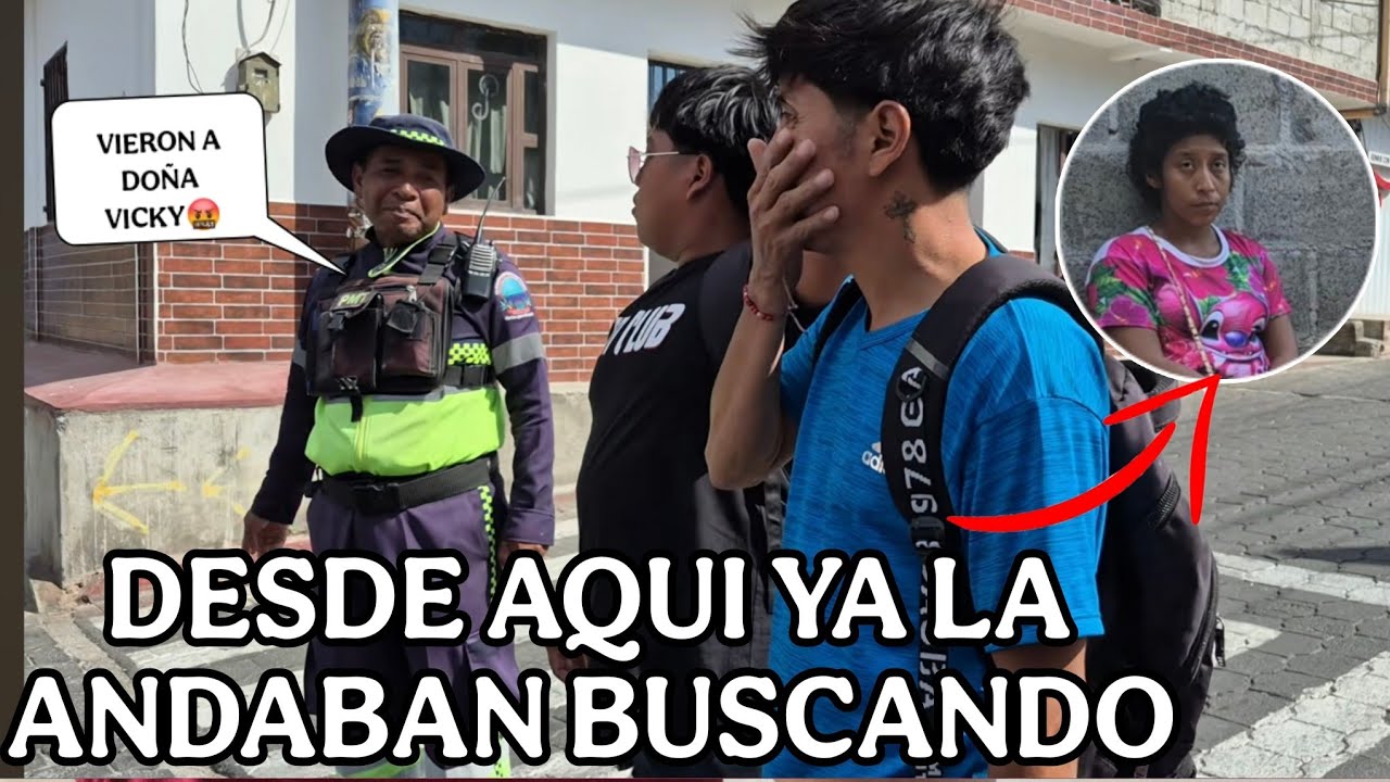 DOÑA VICKY salio corriendo al ver el policia ya se habia salvado una vez