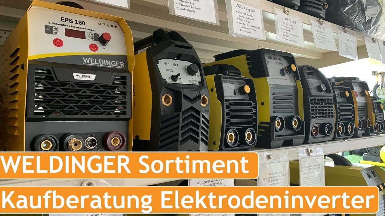 Kaufberatung WELDINGER Elektrodenschweißinverter Sortiment | Funktionen, Display, Ausstattung