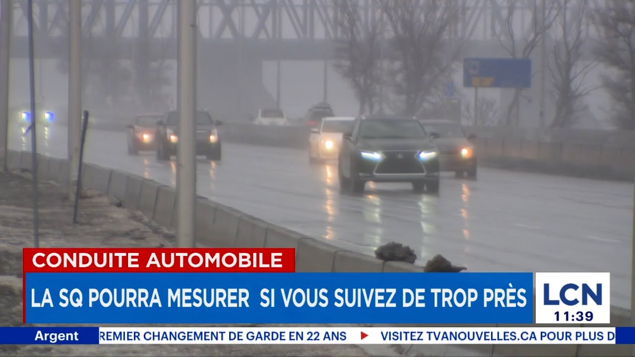 Avis aux conducteurs qui suivent de trop près: la SQ vous aura à l'oeil