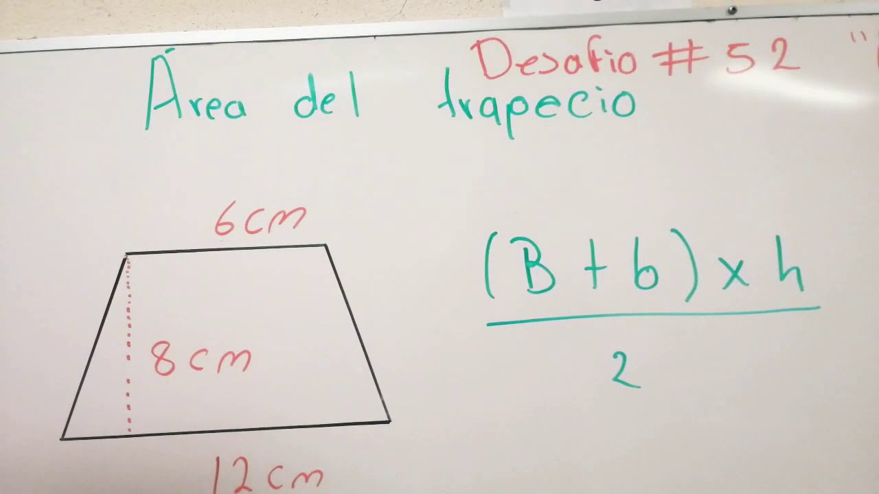 &Aacute;rea del trapecio. (5&deg; Primaria)