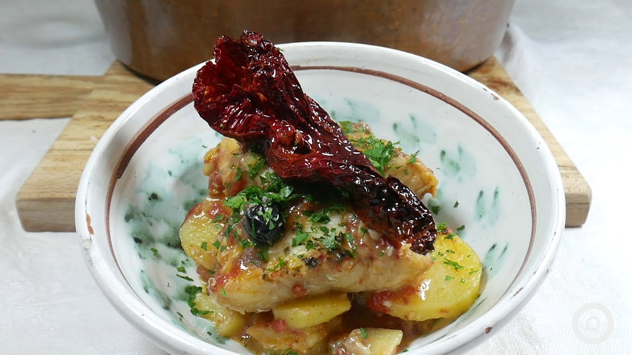 Baccalà e patate alla calabrese - Chef Andrea Magno - cinquefuochi.it