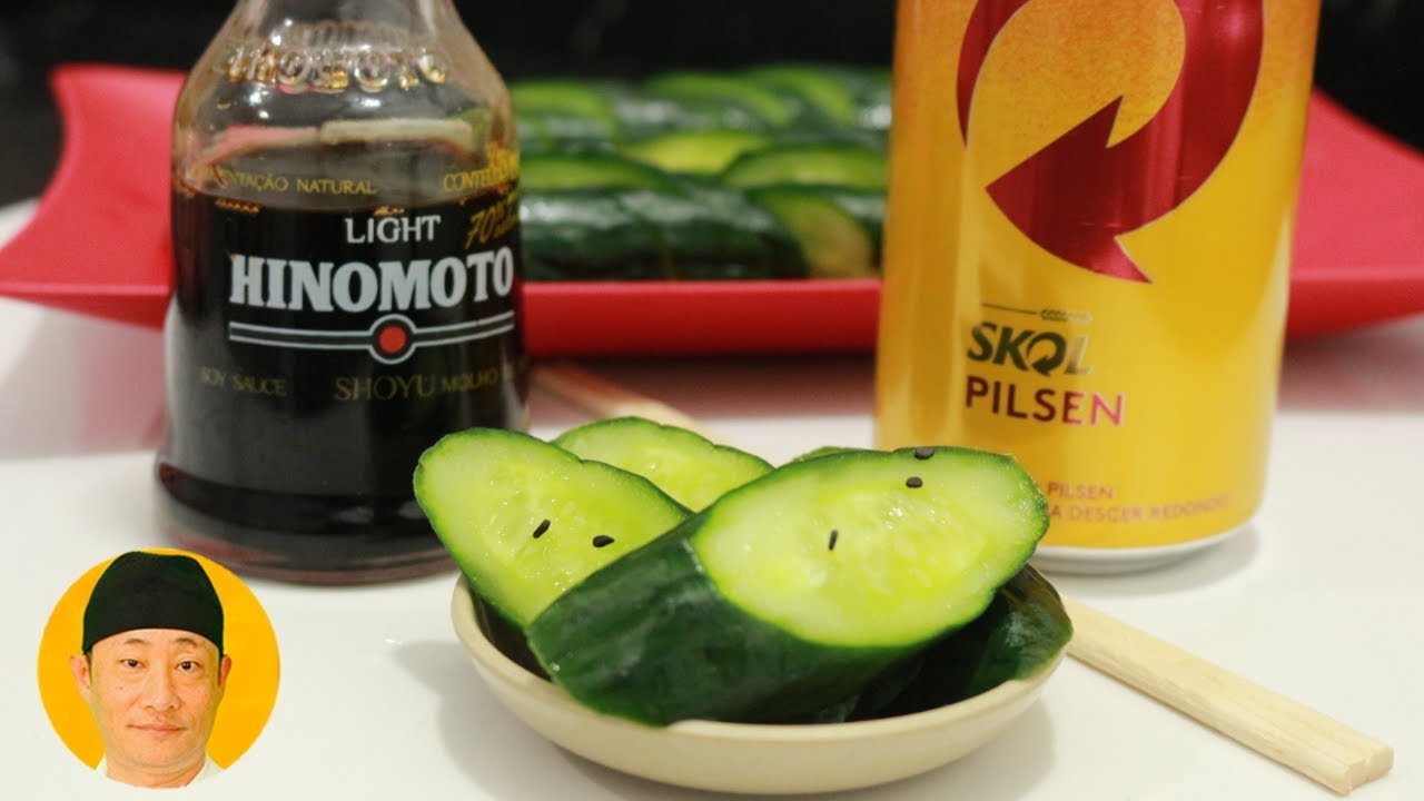 Conserva de pepino na cerveja coisa de japa