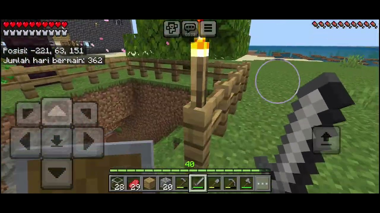 MINECRAFT SURVIVAL INDONESIA EPISODE 310 BIKIN TEROWONGAN BAWAH AIR LAUT