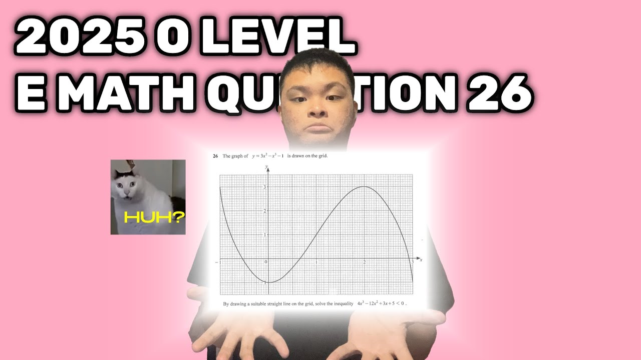 [E Math] The most DIFFICULT question in 2025 O Level Paper 1?