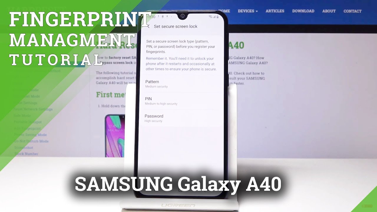 SAMSUNG Galaxy A40 КАК ДОБАВИТЬ ОТПЕЧАТОК ПАЛЬЦА