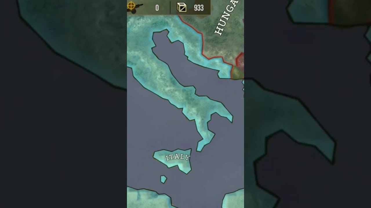 Italy destroying The United Kingdom in WW2! #mobilegame #rts #gaming #war #ww2
