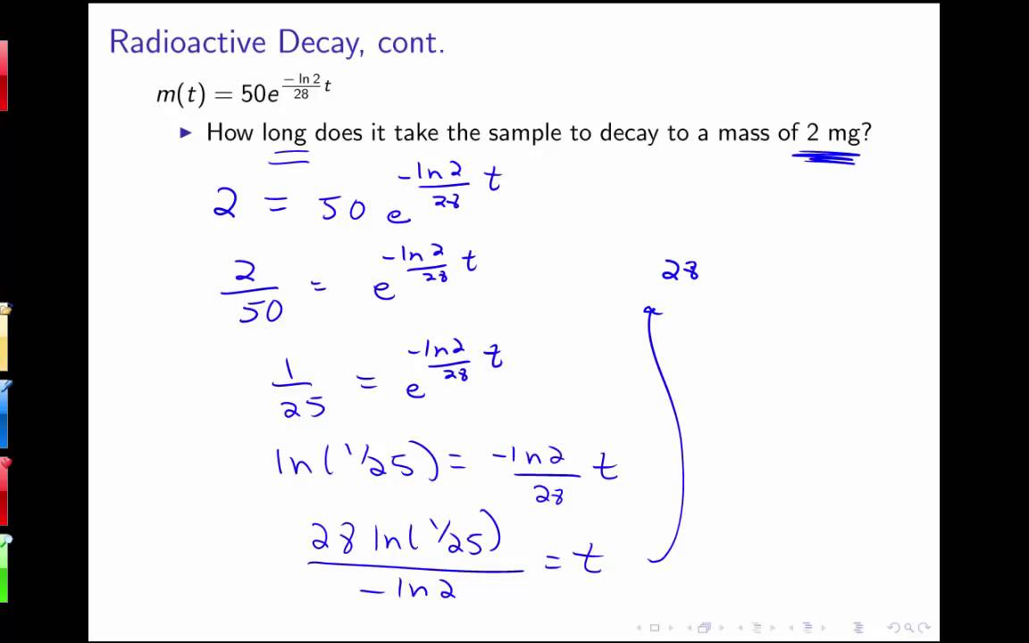 Section 3.8: Exponential Growth and Decay