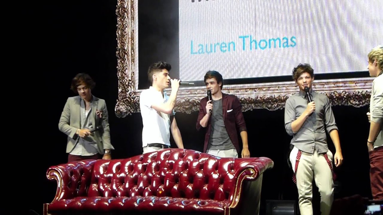 One Direction in Oakland - Twitter questions: yodeling, name-changing