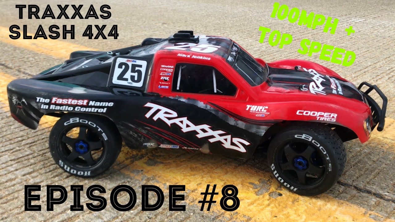 100mph Traxxas Slash 4x4 - EPISODE #8 - Top Speed Test - Running 4s 100c - Condensed (SHORT) Edit