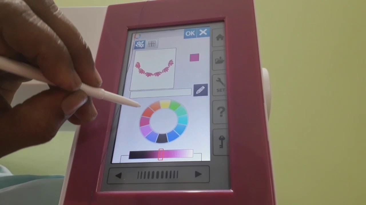 how to creat own desgin without any software in  usha janome 450E embroidary machine .
