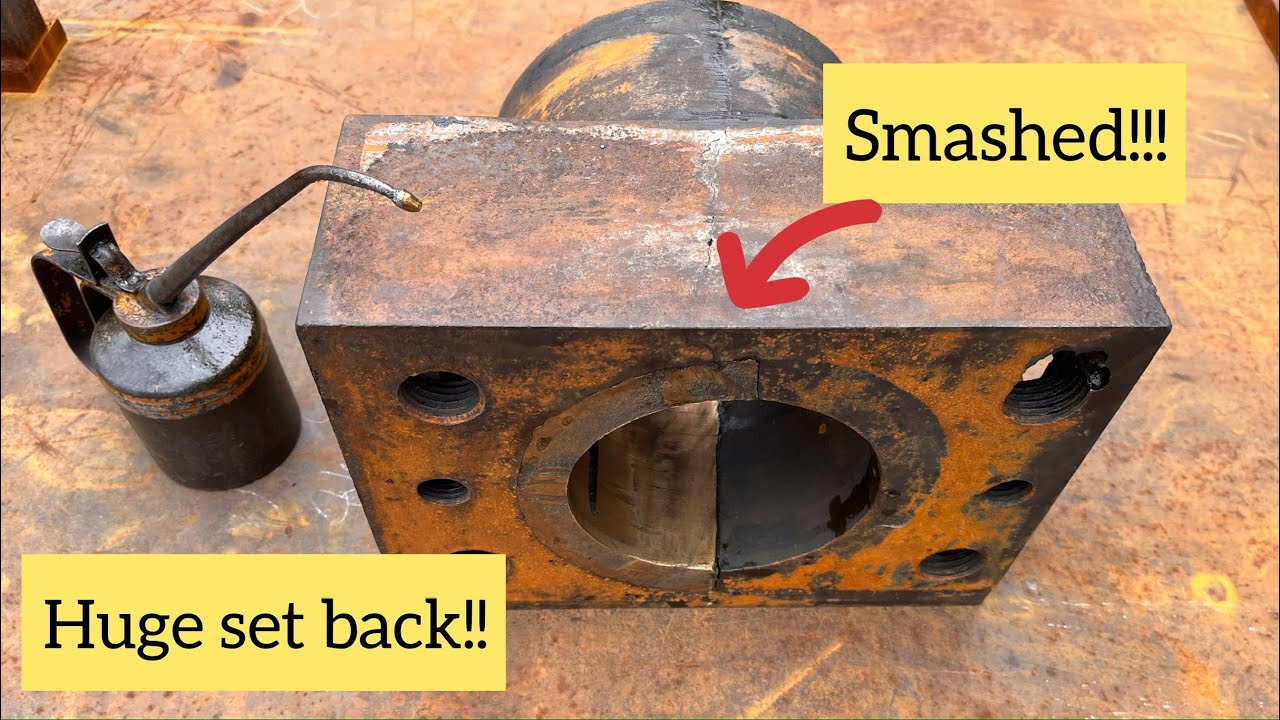 SAVEING a Steam Engine: CRACKED Axle Box Repair!! the first part of a long repair...