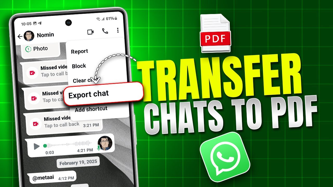 How To Transfer WhatsApp Chats To PDF On Android | Convert WhatsApp Chats to PDF
