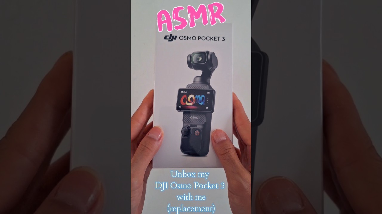 DJI Osmo Pocket 3 ASMR unboxing 