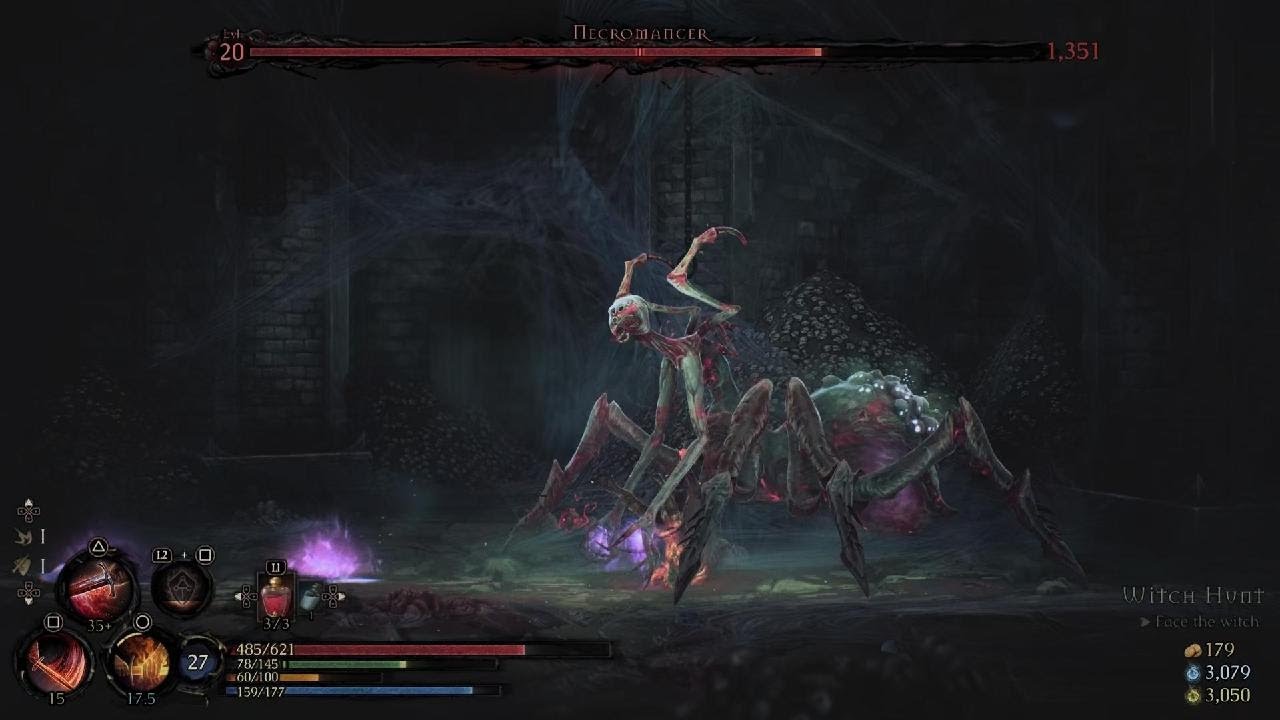 Necromancer Boss Fight, Mandragora: Whispers of the Witch Tree