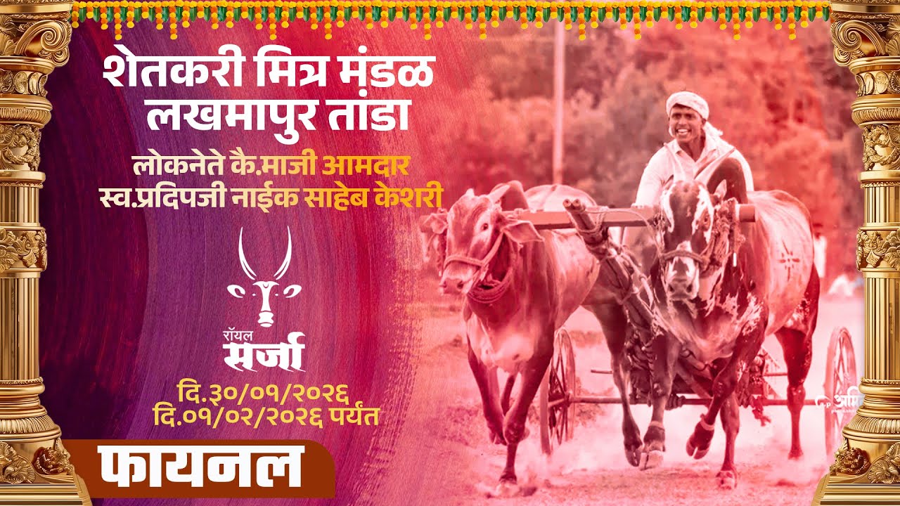 🔴 Royal Sarja Live | जंगी शंकरपट शेतकरी मित्र मंडळ लखमापुर तांडा