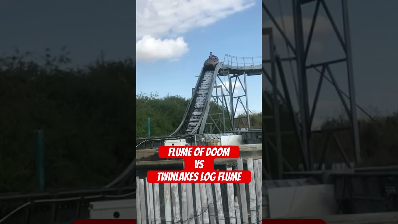 Which do you thinks better #familydayout #logflume #flumeofdoom #themepark #travelvlog