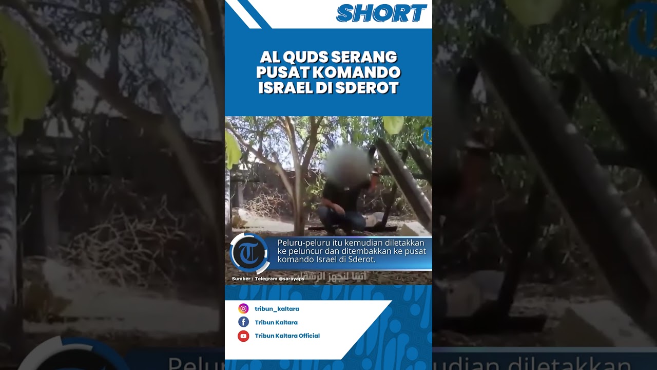 Bopong Peluru 'Raksasa'! Brigade Al Quds Serang Pusat Komando Israel di Sderot, Api Beterbangan