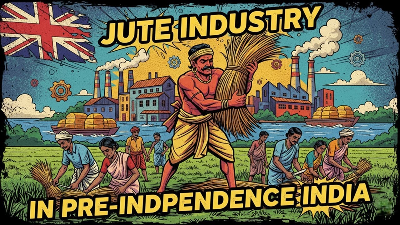 Jute Industry in Pre-Independence India: Manufacture & Transport | UPSC Economics & History Optional