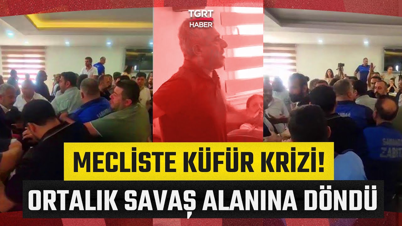CHP'li &Uuml;ye TİP'li Başkana K&uuml;f&uuml;r Etti, Samandağ Belediye Meclisinde Gergin Anlar Yaşandı!
