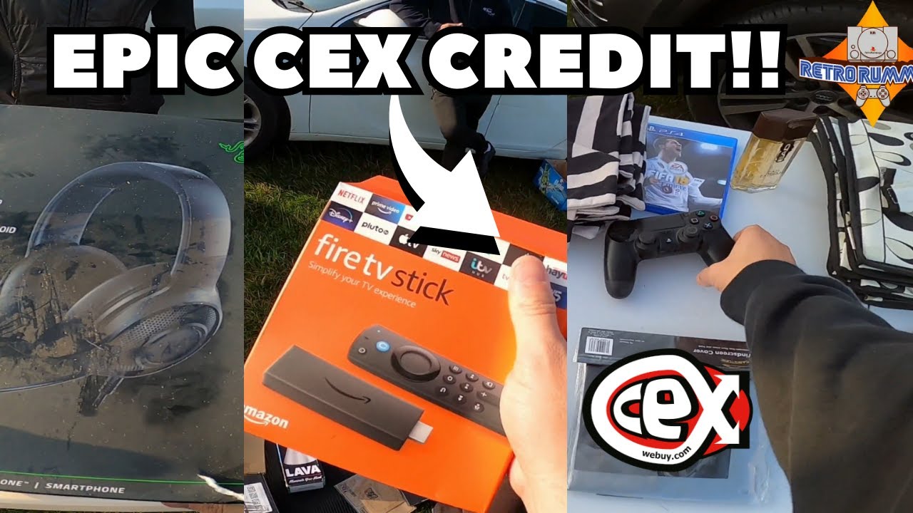 EPIC CEX Credit!! Video Game Hunting @ My Local Car Boot Sale.