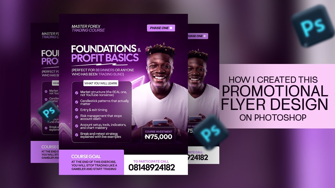 Promotional Flyer Design Tutorial in Photoshop | Full Breakdown