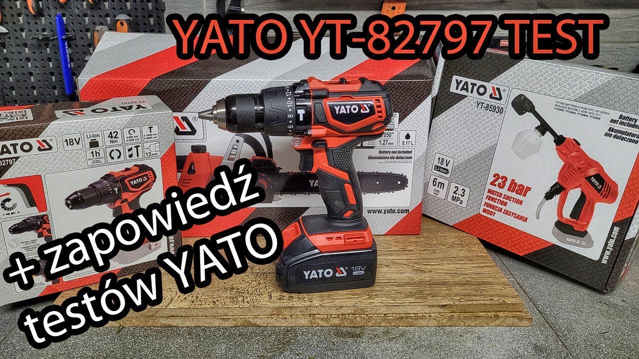 Yato YT-82797 Test Wkrętarki + Zapowiedź Testów Narzędzi YATO