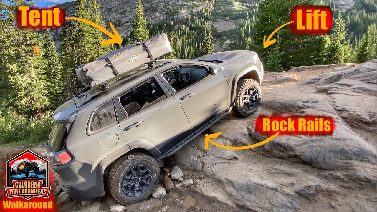 Модифицированный Jeep Cherokee Trailhawk Walkaround #overlandbuilds #offroadKL