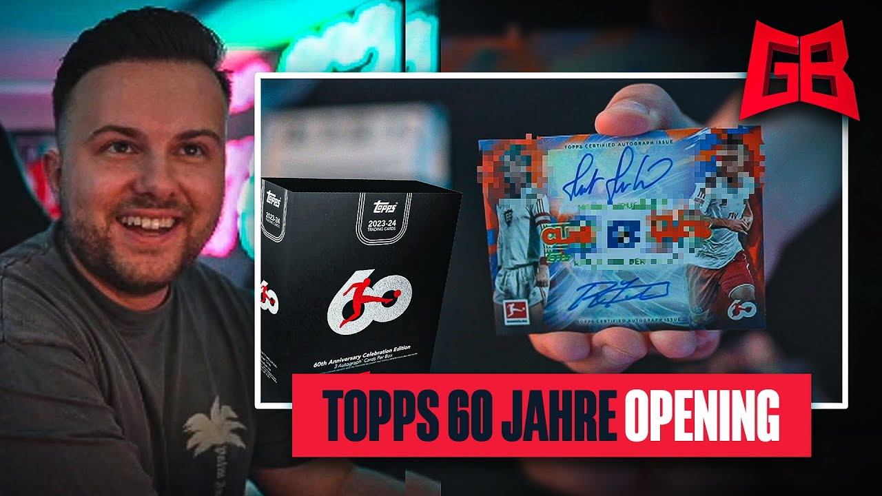 LEGENDEN DUAL AUTOGRAMM GEZOGEN 😱😍 GamerBrother TOPPS 60 JAHRE BUNDESLIGA BOX OPENING 🤩