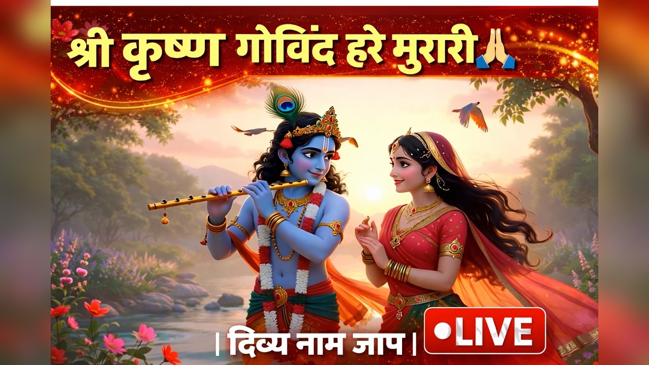 Shri Krishna Govind Hare Murari🙏| Divine Naam Chanting #viral #trending #krishna #krishnabhajan
