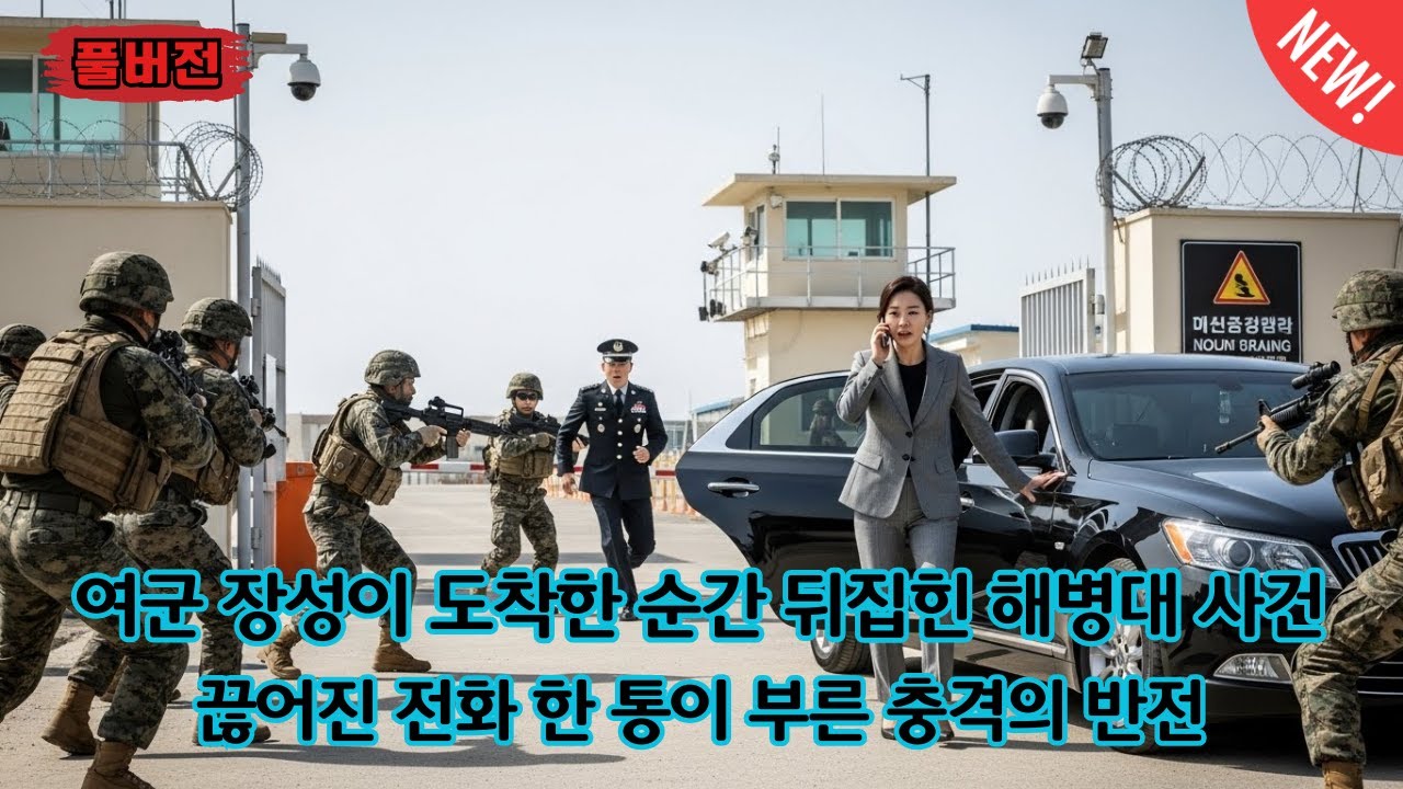 “이모… 살려줘…” 끊어진 전화 한 통에 여군 장성이 해병대 폭행 현장에 들이닥쳤다! 그 순간, 부대는 통째로 뒤집혔다!