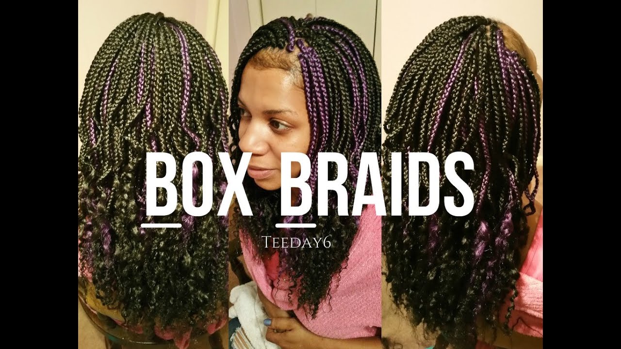 Black & Purple Box Braids💜 | TEEDAY6