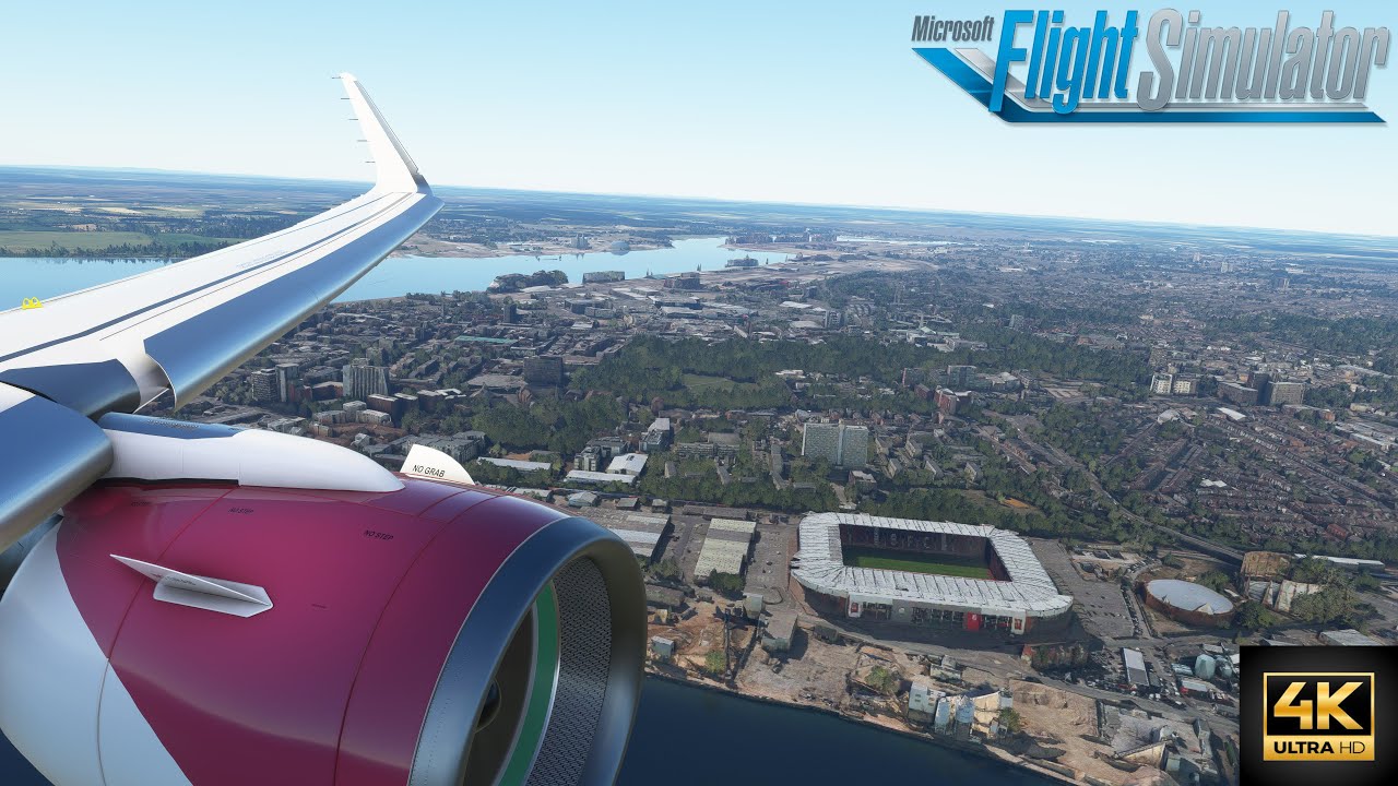 Microsoft Flight Simulator 2020 | AMAZING WINGVIEW LANDING at Southampton | 4K