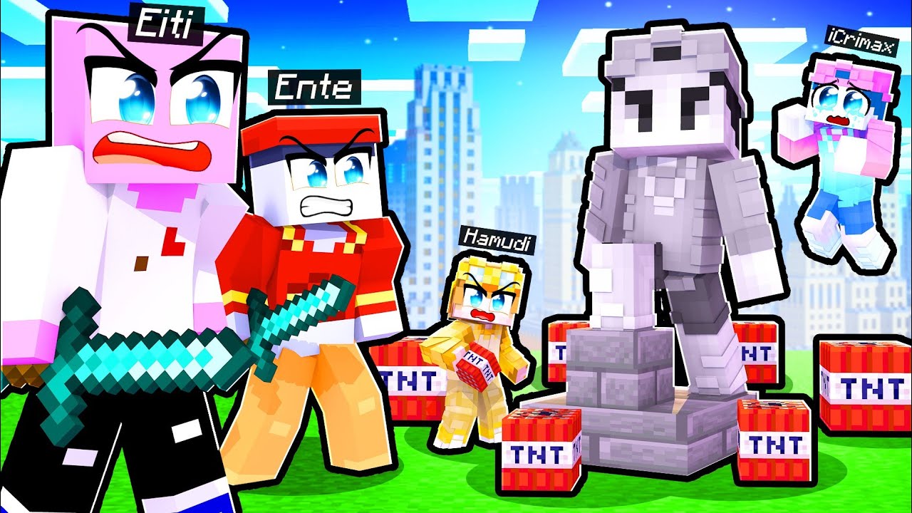 HAMUDI DER HUND SPRENGT die ICRIMAX-STATUE! 💥 (Minecraft RISIKO)