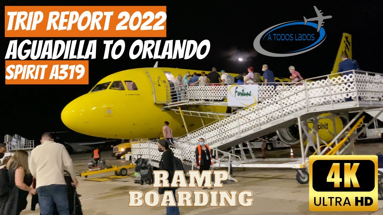 I'M BACK FLYING OUT OF AGUADILLA TO ORLANDO - SPIRIT A319