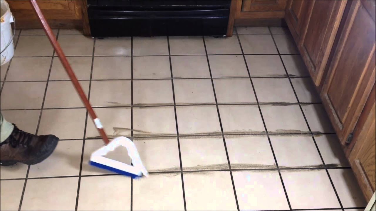 How to clean grout