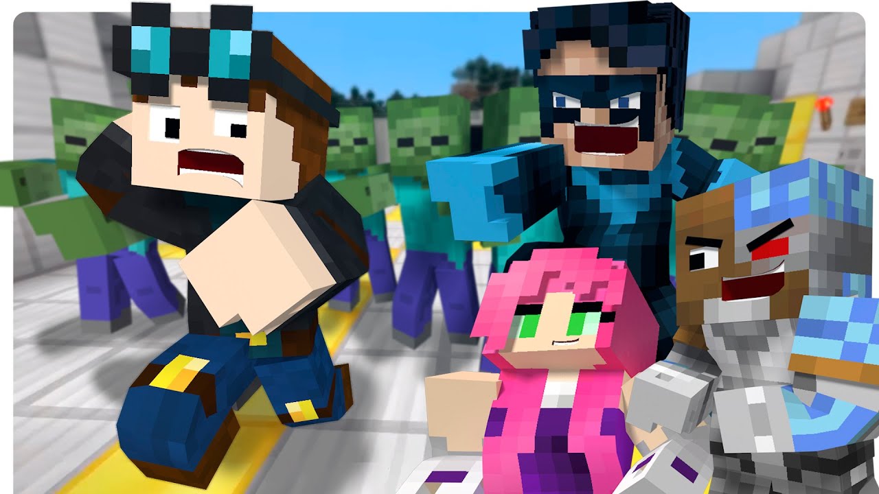 DanTDM Pranked! Teen Titans GO TROLL The Diamond Minecart! (Minecraft Roleplay))