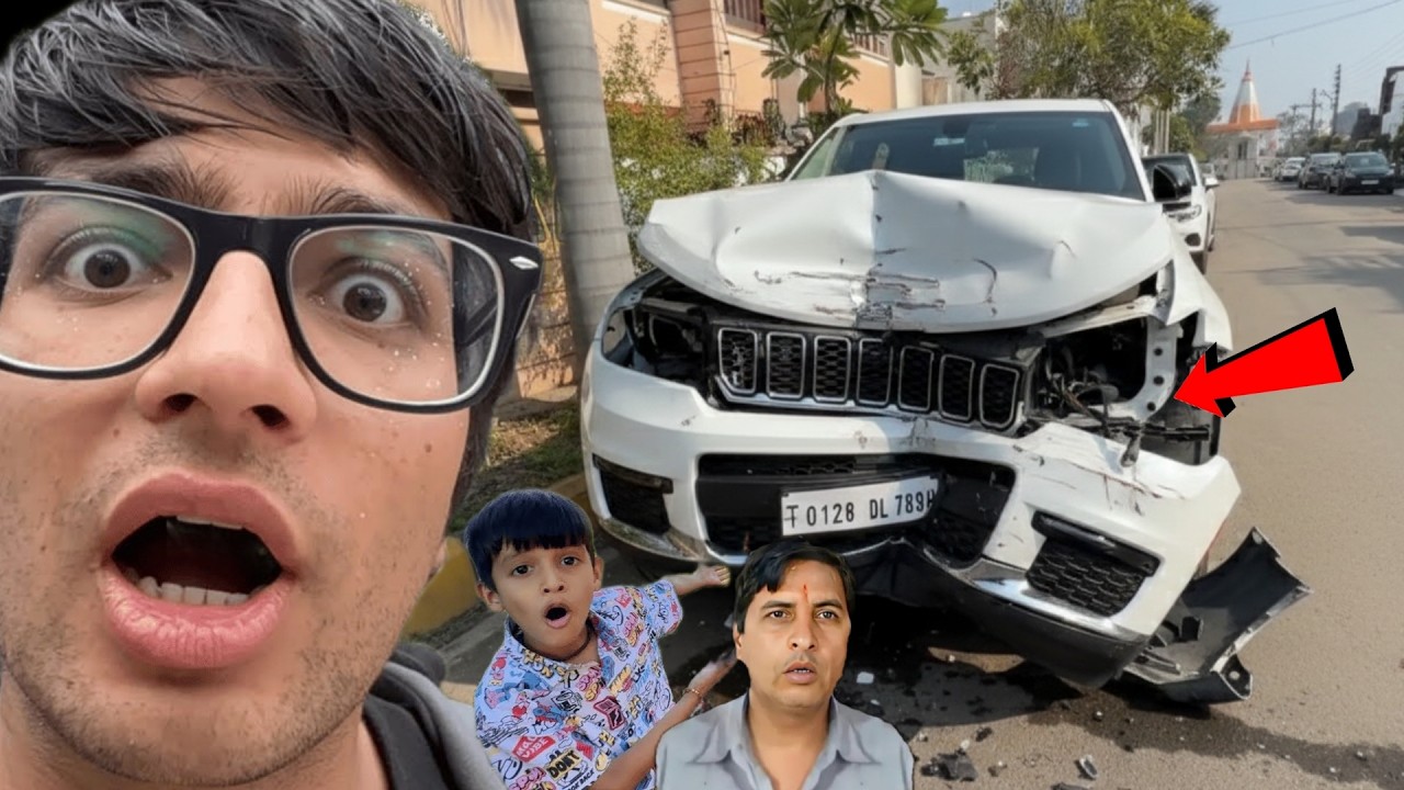 New Car Ka Accident Hogya 😧 Prank Gone Wrong 😭 @souravjvlogs #souravjoshivlogs Sourav Joshi Vlogs