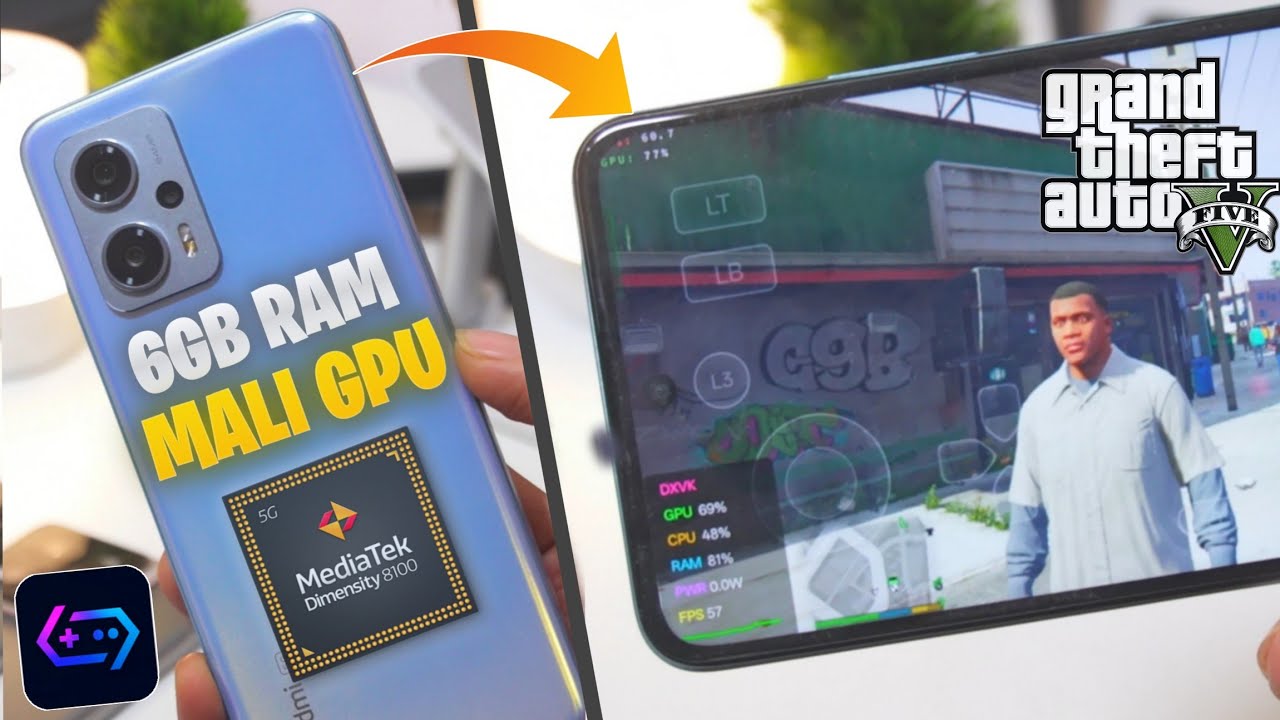 Gamehub Lite V3 - GTA 5 on Low-End Mali GPU! | 6GB RAM Beast Performance 🔥