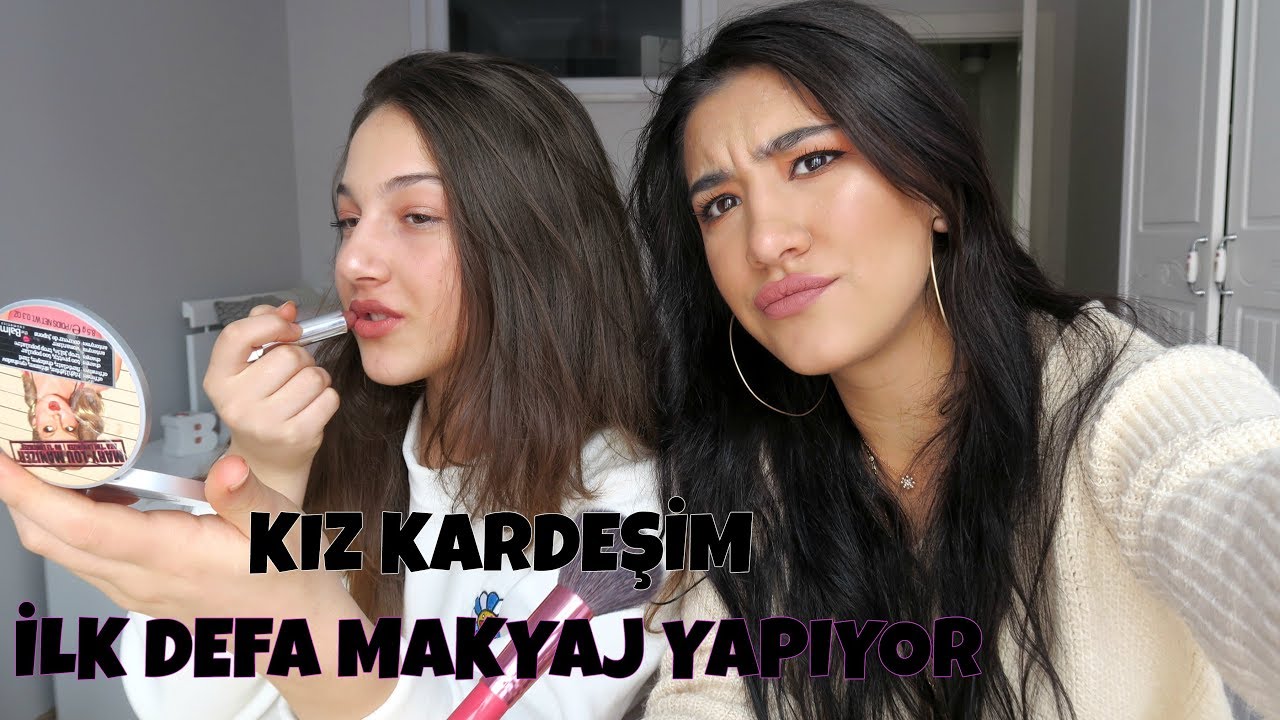 İLK DEFA MAKYAJ MALZEMELERİMİ KULLANMASINA İZİN VERDİM