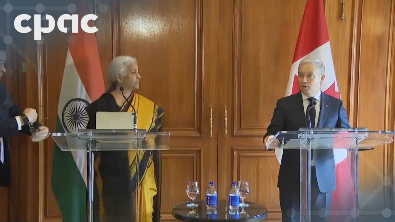 Canadian and Indian finance ministers hold a news conference &ndash; August 27, 2026