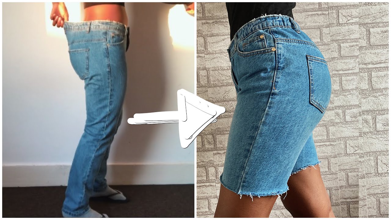 How to turn old jeans into vintage denim shorts