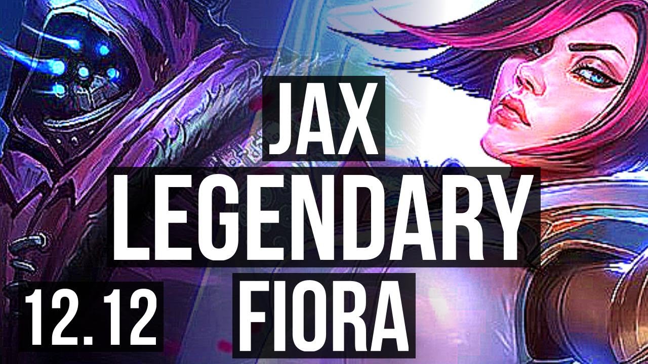 JAX vs FIORA (TOP) | 13/1/4, 2.4M mastery, 7 solo kills, Legendary, 600+ games | NA Diamond | 12.12