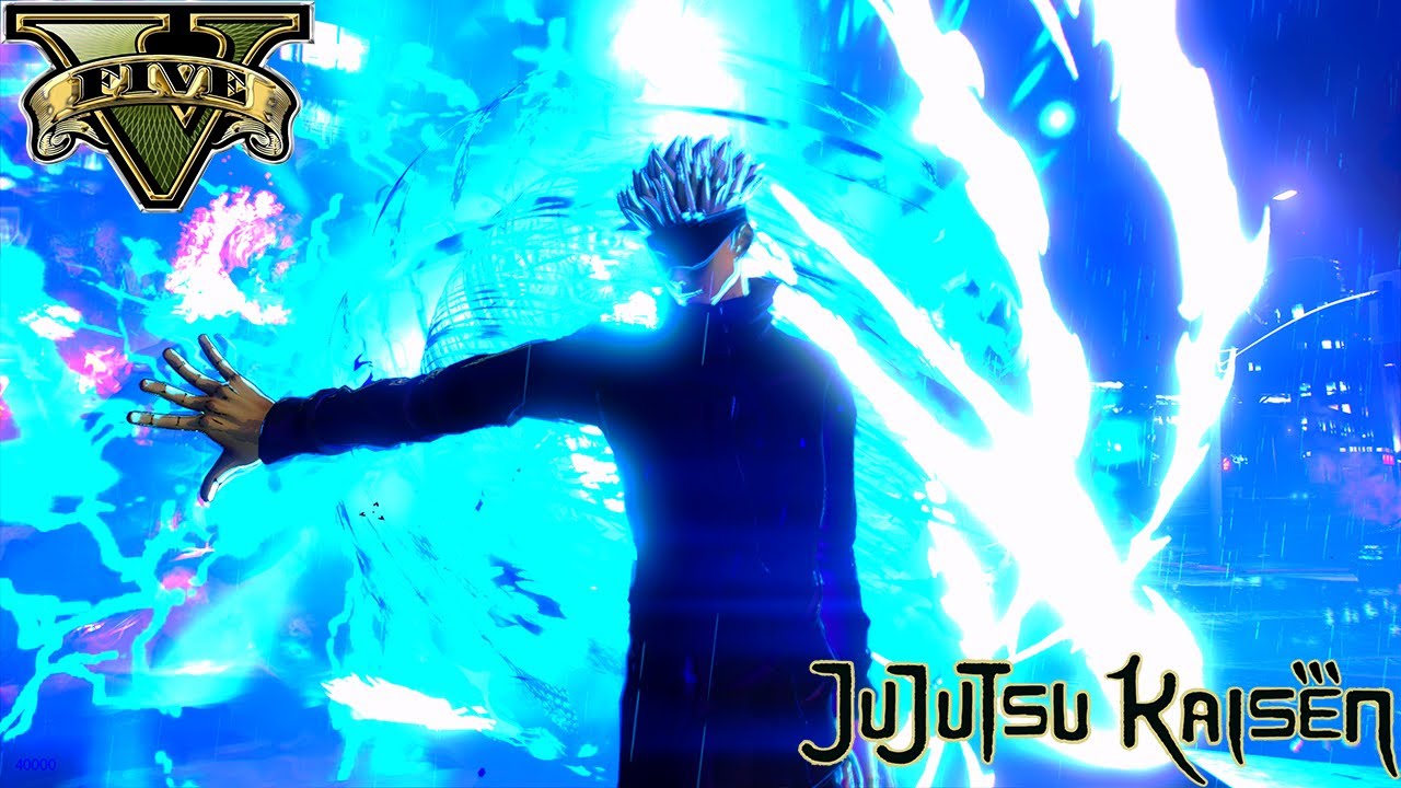 GTA 5 - Gojo Destroys Criminals in Los Santos | **MOD GIVEAWAY WINNERS** | Satoru Gojo Mod