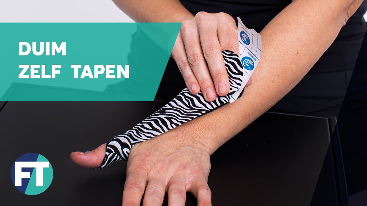 Zelf je duim tapen bij pijnklachten  » Instructie » FysioTape
